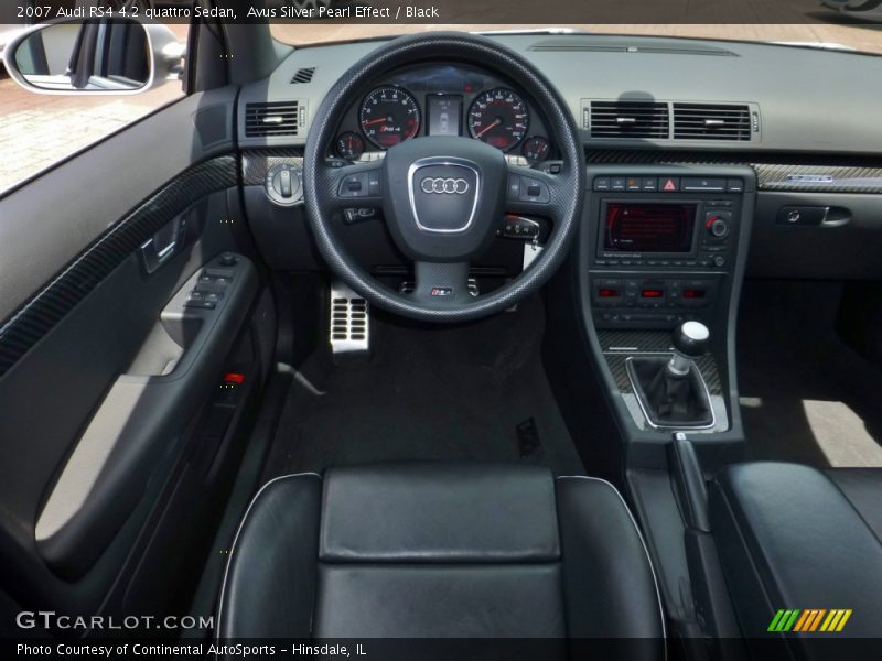Avus Silver Pearl Effect / Black 2007 Audi RS4 4.2 quattro Sedan