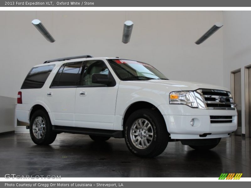 Oxford White / Stone 2013 Ford Expedition XLT