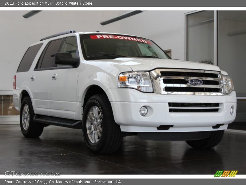 Oxford White / Stone 2013 Ford Expedition XLT