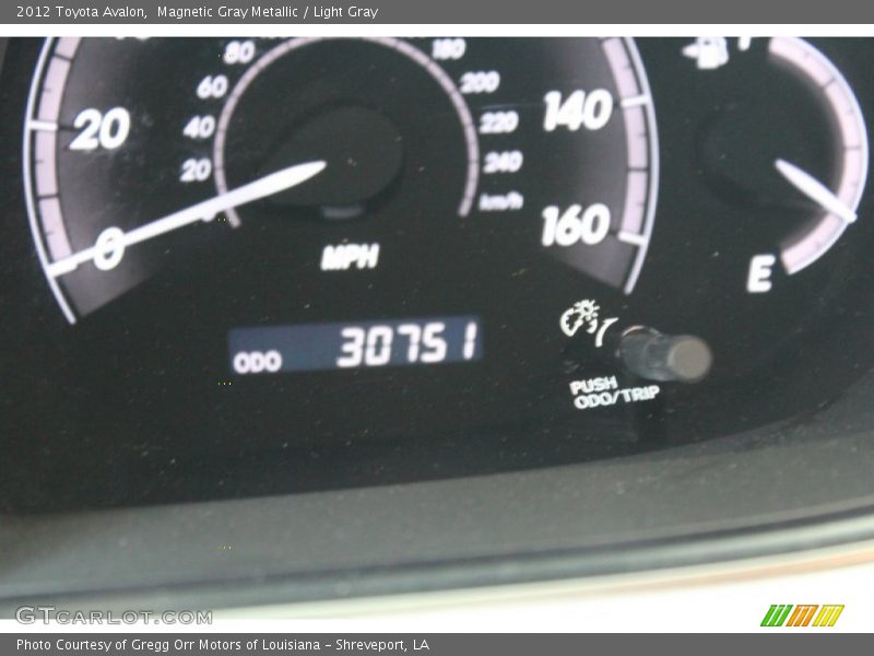 Magnetic Gray Metallic / Light Gray 2012 Toyota Avalon
