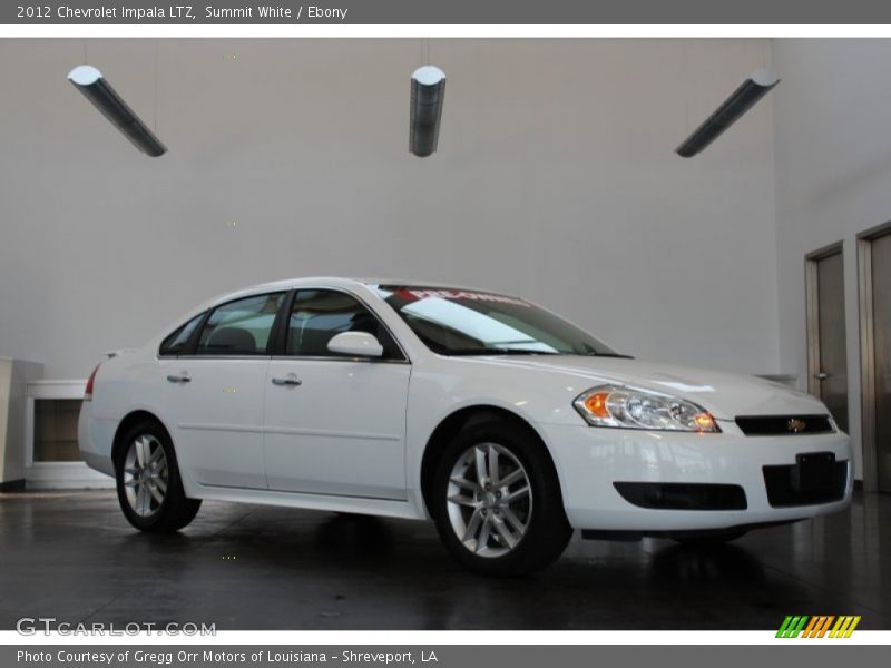 Summit White / Ebony 2012 Chevrolet Impala LTZ