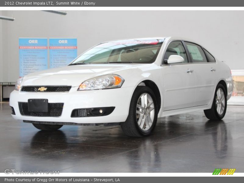 Summit White / Ebony 2012 Chevrolet Impala LTZ