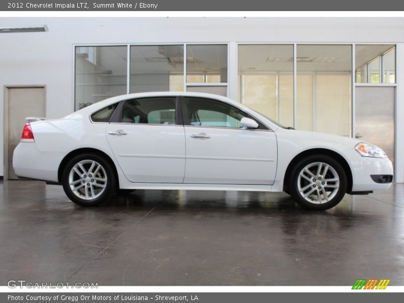Summit White / Ebony 2012 Chevrolet Impala LTZ