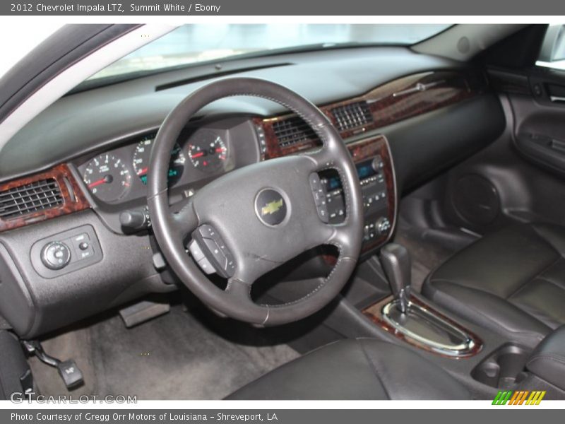 Summit White / Ebony 2012 Chevrolet Impala LTZ