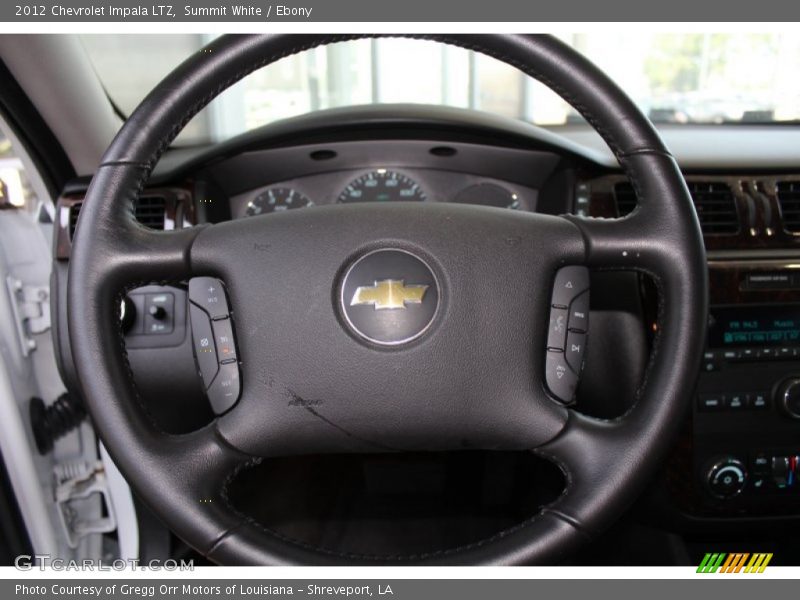 Summit White / Ebony 2012 Chevrolet Impala LTZ