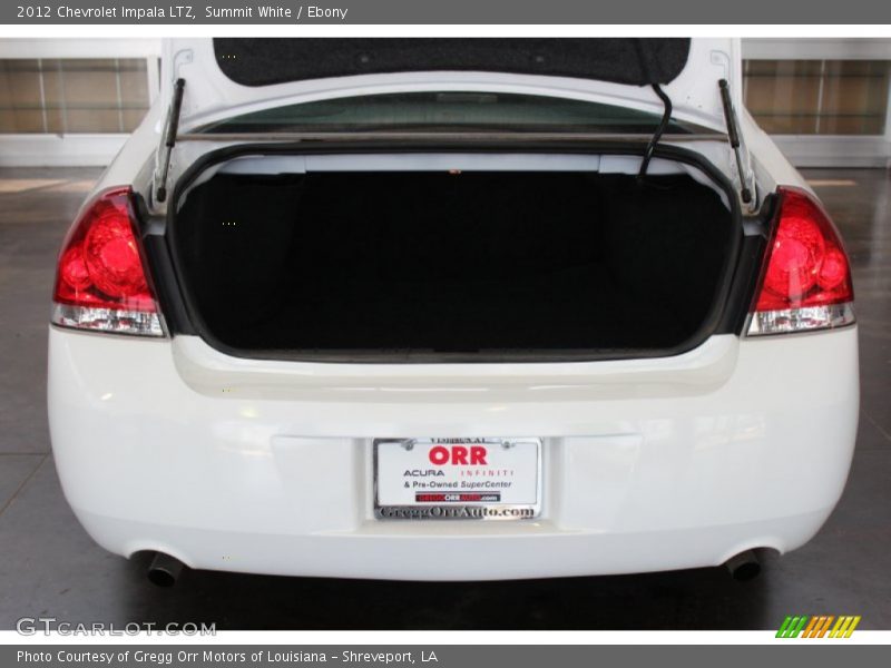 Summit White / Ebony 2012 Chevrolet Impala LTZ