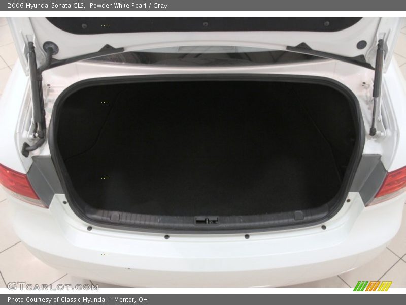 Powder White Pearl / Gray 2006 Hyundai Sonata GLS
