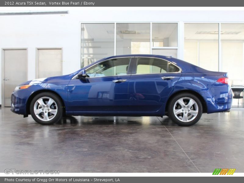 Vortex Blue Pearl / Ebony 2012 Acura TSX Sedan