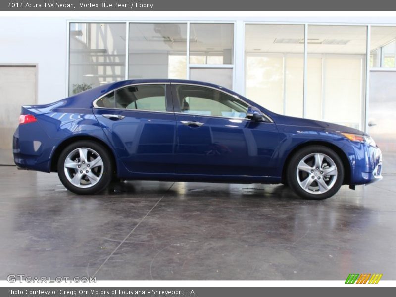 Vortex Blue Pearl / Ebony 2012 Acura TSX Sedan