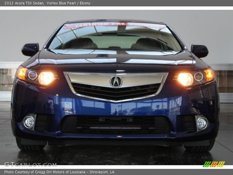 Vortex Blue Pearl / Ebony 2012 Acura TSX Sedan