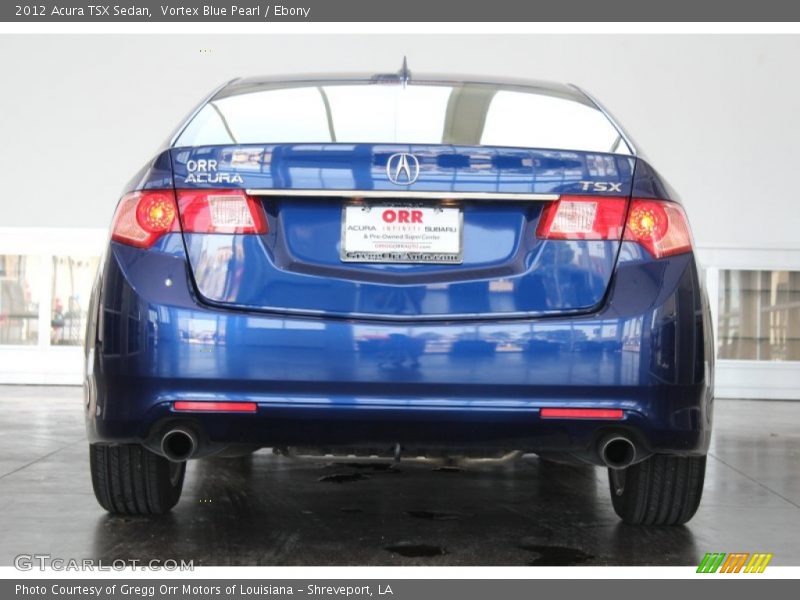 Vortex Blue Pearl / Ebony 2012 Acura TSX Sedan