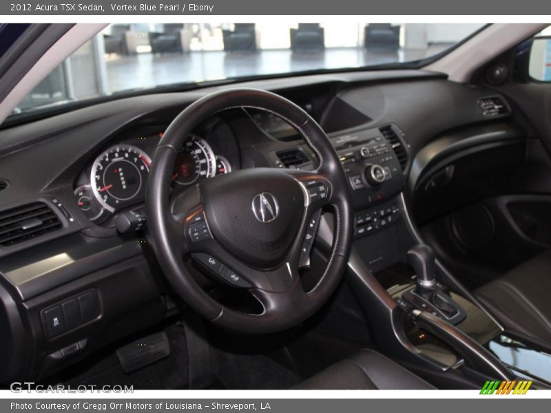 Vortex Blue Pearl / Ebony 2012 Acura TSX Sedan
