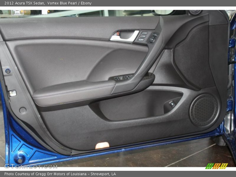 Vortex Blue Pearl / Ebony 2012 Acura TSX Sedan