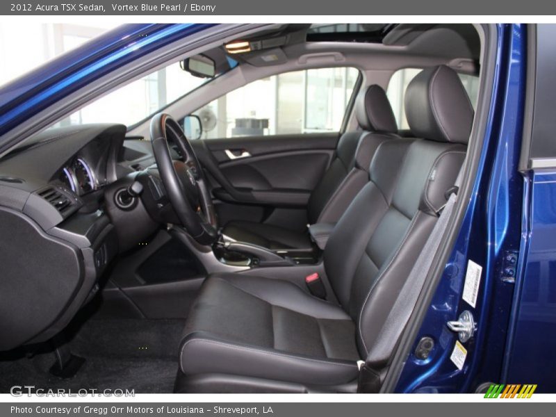 Vortex Blue Pearl / Ebony 2012 Acura TSX Sedan