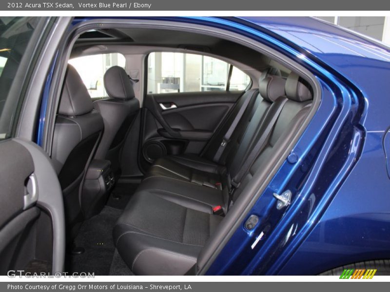 Vortex Blue Pearl / Ebony 2012 Acura TSX Sedan