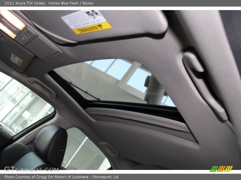 Vortex Blue Pearl / Ebony 2012 Acura TSX Sedan
