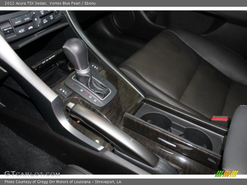 Vortex Blue Pearl / Ebony 2012 Acura TSX Sedan
