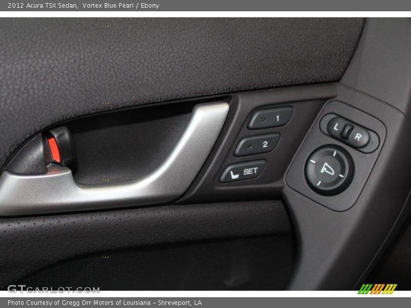 Vortex Blue Pearl / Ebony 2012 Acura TSX Sedan