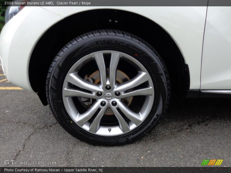 Glacier Pearl / Beige 2009 Nissan Murano LE AWD