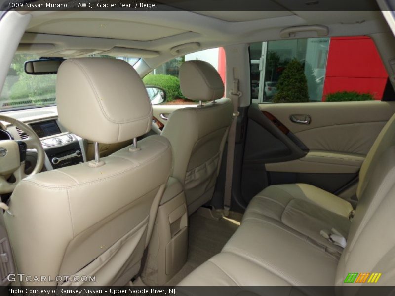Glacier Pearl / Beige 2009 Nissan Murano LE AWD