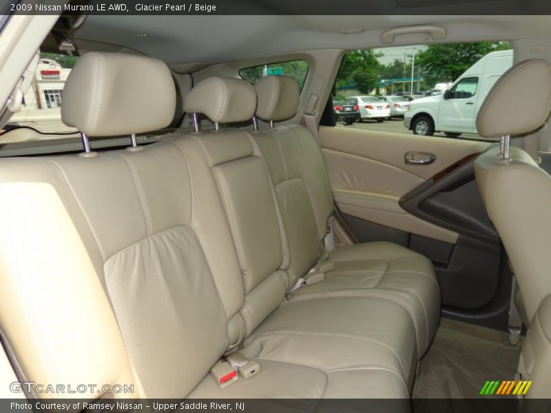 Glacier Pearl / Beige 2009 Nissan Murano LE AWD