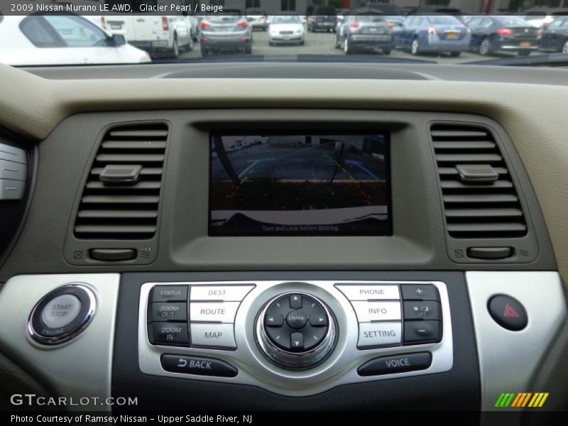 Glacier Pearl / Beige 2009 Nissan Murano LE AWD