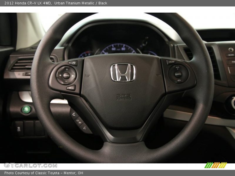 Urban Titanium Metallic / Black 2012 Honda CR-V LX 4WD