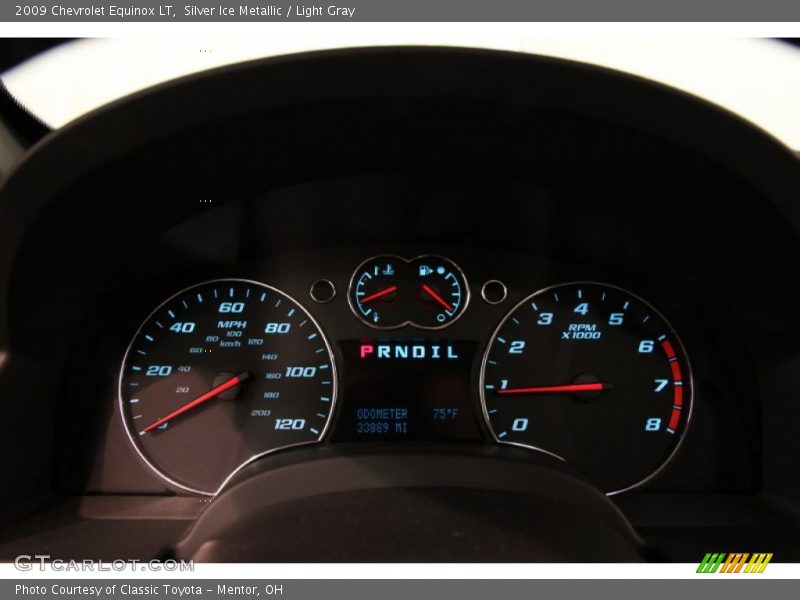 Silver Ice Metallic / Light Gray 2009 Chevrolet Equinox LT
