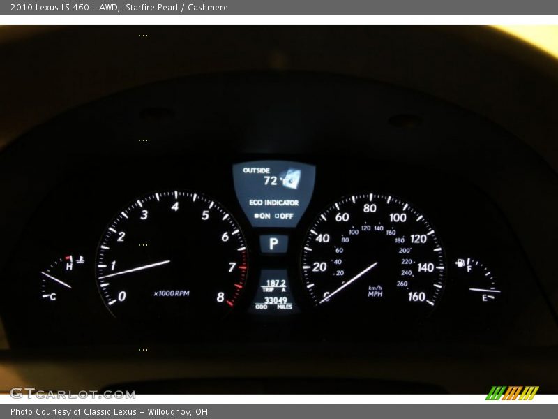 Starfire Pearl / Cashmere 2010 Lexus LS 460 L AWD