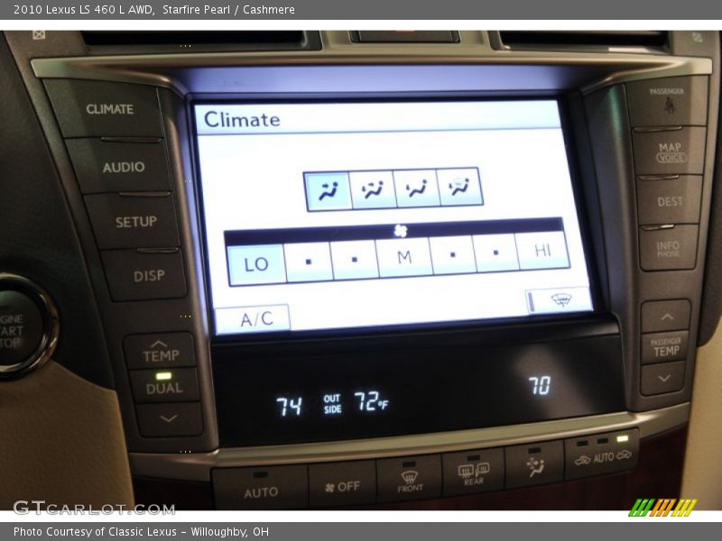 Starfire Pearl / Cashmere 2010 Lexus LS 460 L AWD