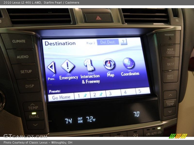 Starfire Pearl / Cashmere 2010 Lexus LS 460 L AWD
