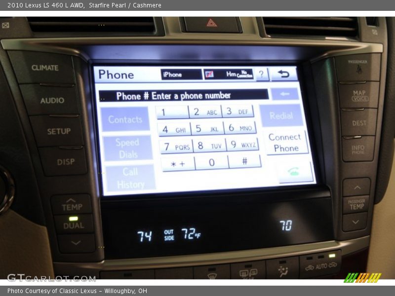 Starfire Pearl / Cashmere 2010 Lexus LS 460 L AWD