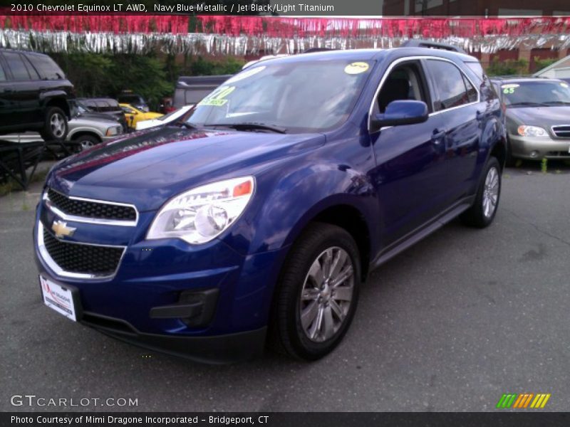 Navy Blue Metallic / Jet Black/Light Titanium 2010 Chevrolet Equinox LT AWD