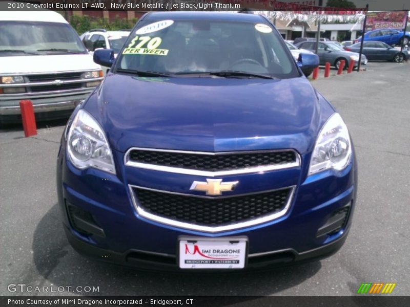 Navy Blue Metallic / Jet Black/Light Titanium 2010 Chevrolet Equinox LT AWD