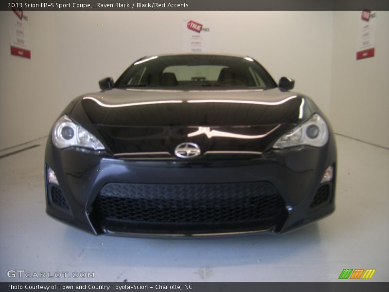 Raven Black / Black/Red Accents 2013 Scion FR-S Sport Coupe