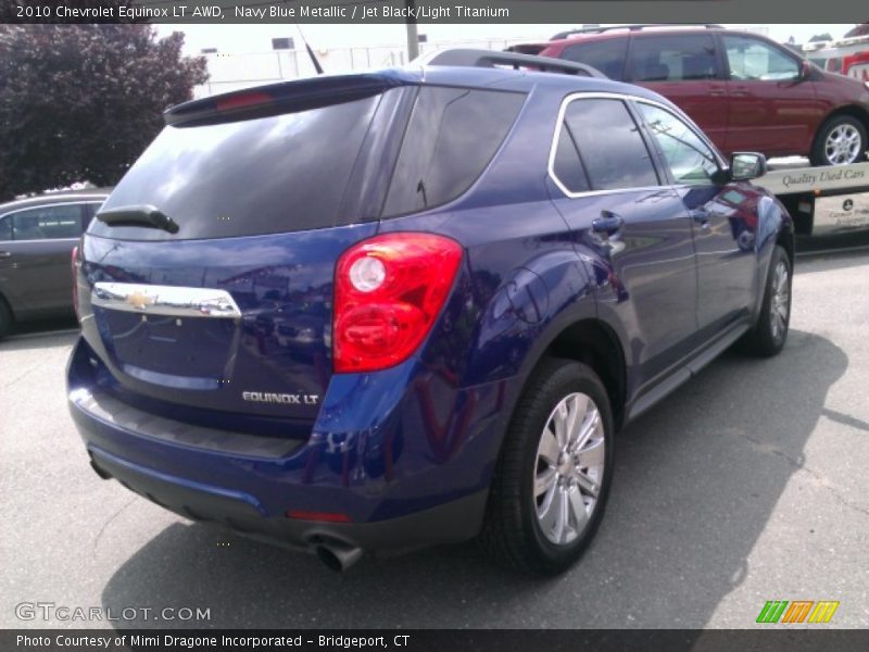 Navy Blue Metallic / Jet Black/Light Titanium 2010 Chevrolet Equinox LT AWD