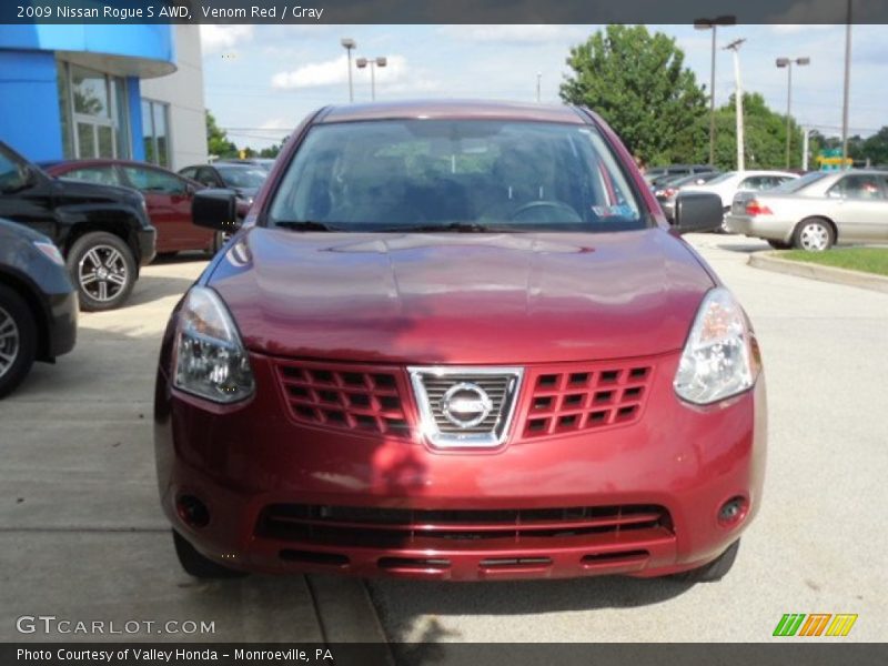 Venom Red / Gray 2009 Nissan Rogue S AWD