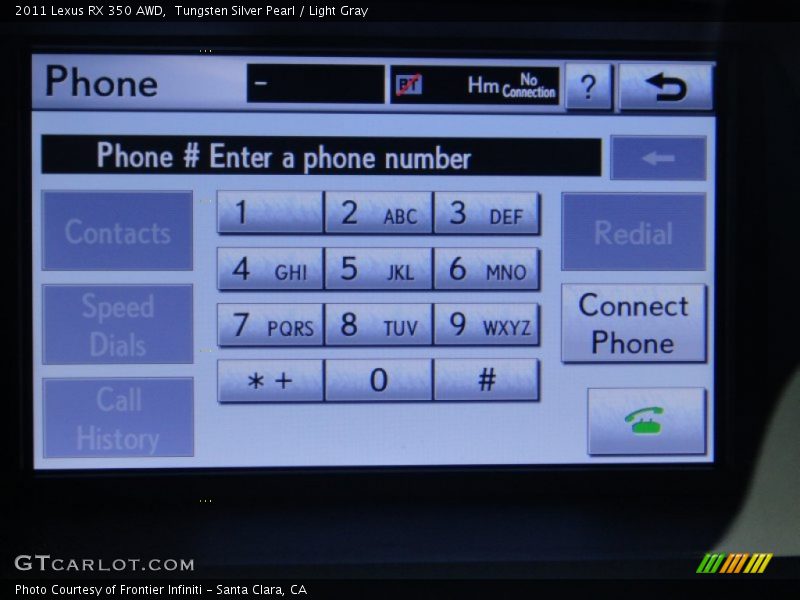 Tungsten Silver Pearl / Light Gray 2011 Lexus RX 350 AWD