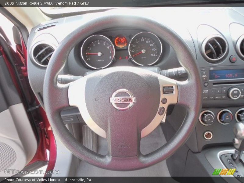 Venom Red / Gray 2009 Nissan Rogue S AWD