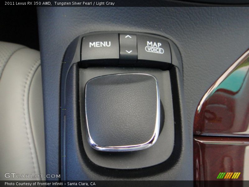 Tungsten Silver Pearl / Light Gray 2011 Lexus RX 350 AWD