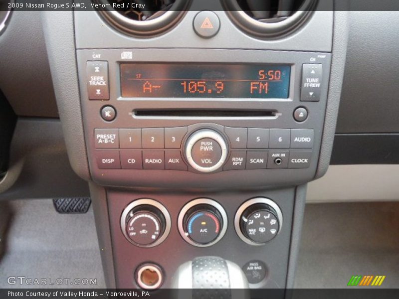 Venom Red / Gray 2009 Nissan Rogue S AWD