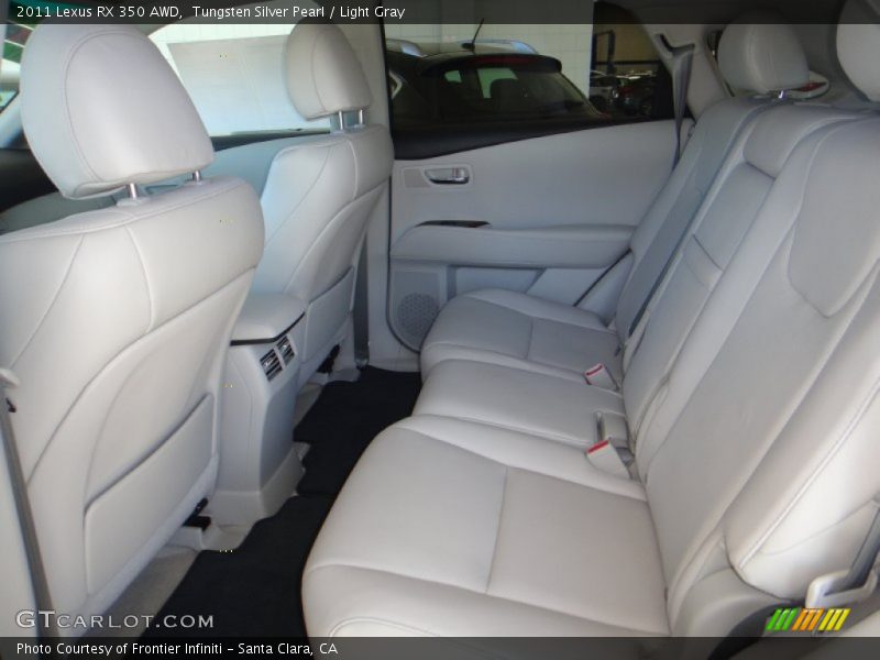 Tungsten Silver Pearl / Light Gray 2011 Lexus RX 350 AWD