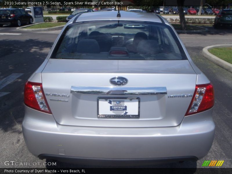 Spark Silver Metallic / Carbon Black 2010 Subaru Impreza 2.5i Sedan