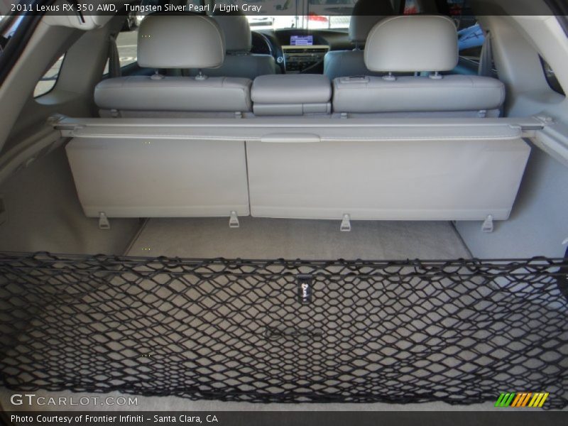 Tungsten Silver Pearl / Light Gray 2011 Lexus RX 350 AWD
