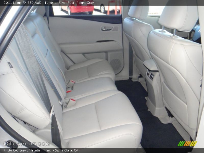 Tungsten Silver Pearl / Light Gray 2011 Lexus RX 350 AWD
