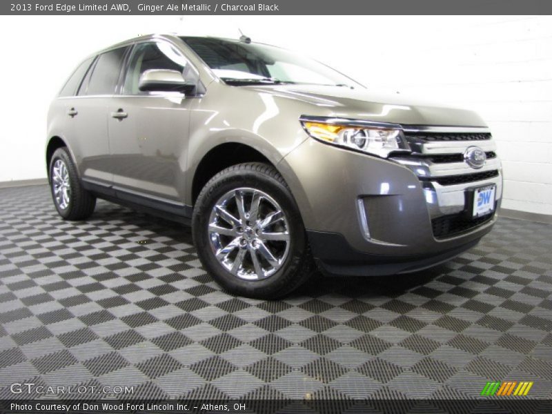 Ginger Ale Metallic / Charcoal Black 2013 Ford Edge Limited AWD