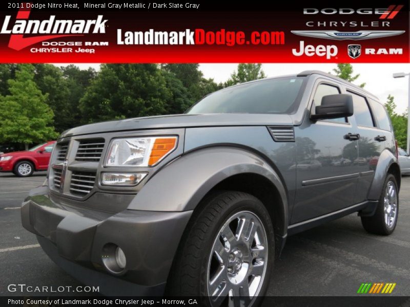 Mineral Gray Metallic / Dark Slate Gray 2011 Dodge Nitro Heat
