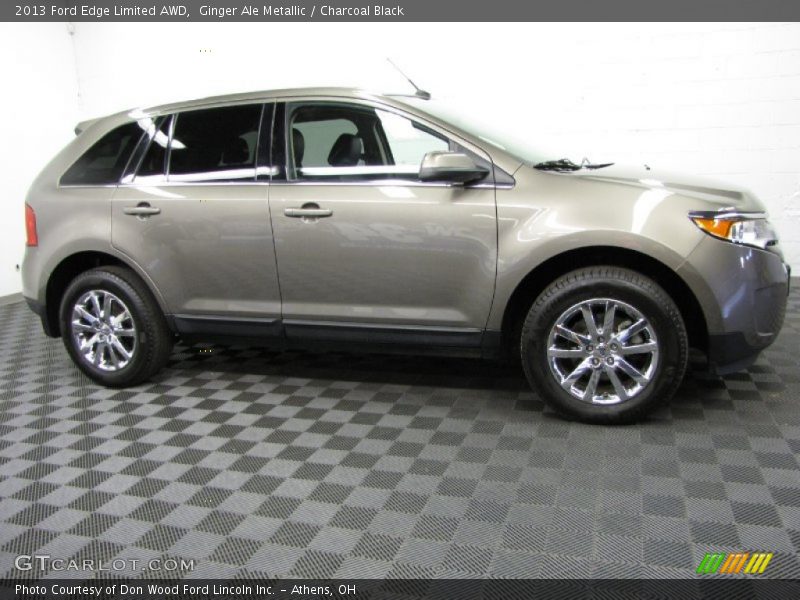 Ginger Ale Metallic / Charcoal Black 2013 Ford Edge Limited AWD