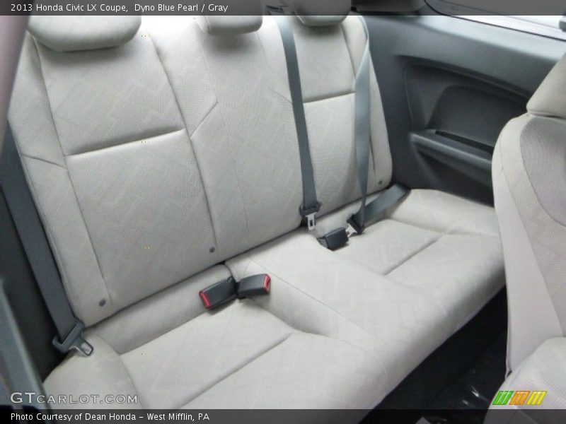 Dyno Blue Pearl / Gray 2013 Honda Civic LX Coupe