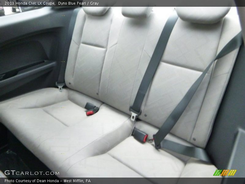 Dyno Blue Pearl / Gray 2013 Honda Civic LX Coupe